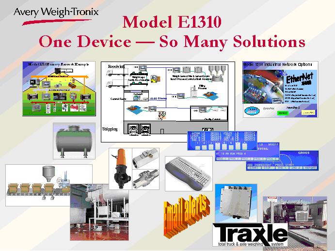 Avery Weigh-Tronix Model
E1310 Programmable Weight Based Controller